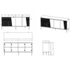 Cama Meble Komoda - 4D ABI 200x45x88 Matinė Balta
