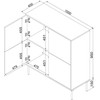 Cama Meble 4D komoda TRESSE 100x40x110 kašmyro matinė spalva
