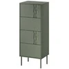 Cama Meble 4S TRESSE komoda 50x40x125 matinė žalia