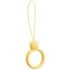 Hurtel SILICONE PHONE LANYARD RING BEAR Geltonas