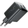 Acefast A106 GaN PD 45W USB-C USB-A Wall Charger - Juodas