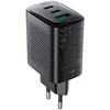 Acefast A108 GaN PD 67W 2xUSB-C 1xUSB-A Wall Charger - Juodas
