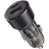 Automobilinis įkroviklis Acefast B12 60W USB-C/USB-A juodas