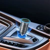 Automobilinis įkroviklis Acefast B15 65W USB-C/USB-A pilkas