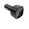 Acefast B18 200W Car Charger 2x USB-C + USB-A - Juodas