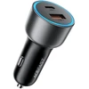 Acefast B21 75W USB-C + USB-A Car Charger - Juodas