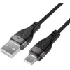 Acefast C11-04 USB-A – USB-C 3A kabelis 1.2m Magnetic Braid – juodos spalvos