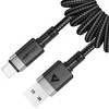 Acefast C14-04 USB-A – USB-C kabelis Spring 480Mb/s 3A 1.2m – Juodos spalvos