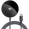 Acefast E24 Qi2 15W Magnetic Inductive Charger with 1.2m USB-C Cable - Juodas