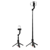 Acefast E42 Selfie Stick with Auto Tripod and Bluetooth Remote Control 1.05m - Juodas