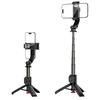 Acefast E42 Selfie Stick with Automatic Tripod and Bluetooth Remote Control 63 cm - Juodas