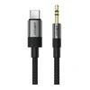 Acefast J11 USB-C to 3.5mm mini jack cable 1m - juodas