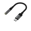 Acefast J12 USB-C to 3.5mm mini jack adapter - juodas