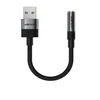 Acefast J13 USB-A to 3.5mm mini jack adapter - juodas