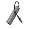 Acefast J16 USB Hub USB-C 5-in-1 HDMI 4K 60Hz PD90W Docking Station - Gray