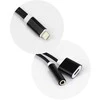 HQ Adapteris Lightning to 3.5mm Audio Ausinės Jasck Adapteris + Type-C Female Charger Plug (OEM) Juodas
