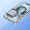 Adapteris AUX 2w1 USB C į USB C / Jack 3,5 mm Hoco 27W LS39 metalinis pilkas