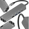 Adapteris HUB 5in1 USB C ART OEM-C15-1 sidabrinis