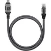 Techly ICOC U3C-RJ45-030 networking cable Sidabrinis, Juodas 3 m Cat6 F/UTP (FTP)