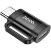 Adapteris OTG USB C to Lightning Hoco 3A UA31E juodas