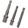 Adapteriai DRAUMET1/4 "HEX į 1/2, 3/8, 1/4"
