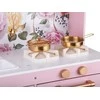 Wooden kitchen for children RÓŻANA - burner, sink, pots, accessories ZA5932