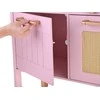 Wooden kitchen for children RÓŻANA - burner, sink, pots, accessories ZA5932