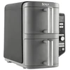 Karšto oro gruzdintuvė Ninja Double Stack XL, 2 lygių, 9,5 l, SL400EU, Tamsiai pilka