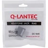 Q Lantec Keystone Modulis - Alantec MKB-U6-1 RJ-45 250MHz Juodas