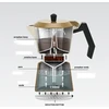 Aliuminio moka pot MR-1657-3-BEIGE MAESTRO
