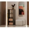 Top E Shop ALMA CHEST OF DRAWERS, ANTHRACITE/ARTISAN OAK
