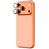 „AmazingThing AR Sapphire“ kameros objektyvo stiklas, skirtas „iPhone 17 Pro / Pro Max“ – su oranžiniu rėmeliu