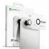 „AmazingThing“ stiklinis dėklas „Apple iPhone 17 Air“ su sidabriniu aliuminio rėmeliu