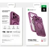 Objektyvas AmazingThing Titan Pro objektyvo dėklas iPhone 18 Pro Max su fotoaparato dangteliu ir virvutės laikikliu, suderinamas su MagSafe – Violetinė