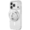 Dėklas AmazingThing Titan Pro Lens Ring Set Case for iPhone 18 Pro Max with Camera Cover and Magnetic Ring Compatible with MagSafe - Clear