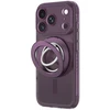 Dėklas AmazingThing Titan Pro Lens Ring Set Case for iPhone 18 Pro Max with Camera Cover and Magnetic Ring Compatible with MagSafe - Violetinė