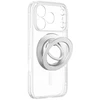 AmazingThing Titan Pro lęšių žiedų rinkinio dėklas iPhone 18 Pro Max su fotoaparato dangteliu ir magnetiniu žiedu, suderinamas su MagSafe – permatomas