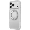Objektyvas AmazingThing Titan Pro Spin dėklas su besisukančiu žiedu ir virvelės laikikliu iPhone 18 Pro Max, suderinamas su MagSafe – permatomas