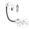 Ani_Plast Automatic bath siphon 1 1/2X40/50 SER F