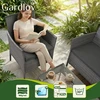 Meble ogrodowe technorattanowe antracito Gardlov