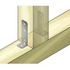 Arras Tvirtinimo kampas, sutvirtintas, 140 x 40 x 40 x 2.5 mm