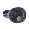 ART transmiter FM bluetooth 5.0 + USB A QC3.0 + Typ C (total 30W) FM-73 juodas