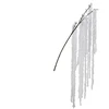 Party Deco Nežinomas Dirbtinė šakelė Decoris, balta, 80 cm
