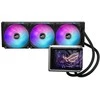 Asus ROG RYUO IV 360 aušinimo sistema su LCD ekranu