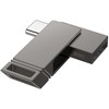 Atminties kortelė Pendrive 64GB USB 3.2 (USB A + USB C) Hoco UD14 pilka