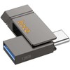 Atminties kortelė Pendrive 64GB USB 3.2 (USB A + USB C) Hoco UD14 pilka