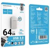 Atminties kortelė Pendrive 64GB USB 3.0 (USB A) Hoco UD16 nickel