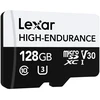 Lexar | Flash atminties kortelė | Didelės talpos | 128 GB | Micro SDHC | Flash atminties klasė UHS-I