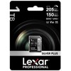 SDXC atminties kortelė - Lexar Professional Sidabrinis PLUS SDXC 1TB 205MB/s skaitymas, 150MB/s rašymas