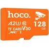 Atminties kortelė Micro SD 128GB class 10 UH-1 U3 V30 A2 Hoco oranžinis